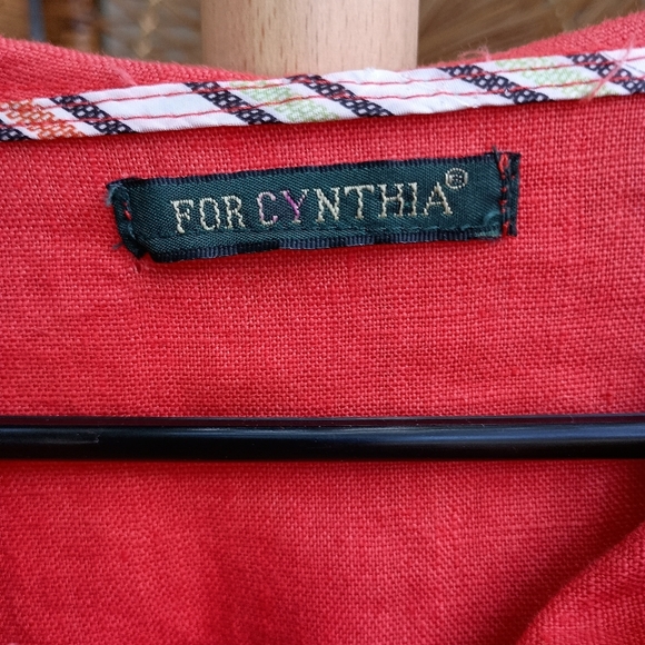 For Cynthia Womens 100% Linen Jacket Size Small Button Up Hooded Asymmetric - Picture 2 of 6